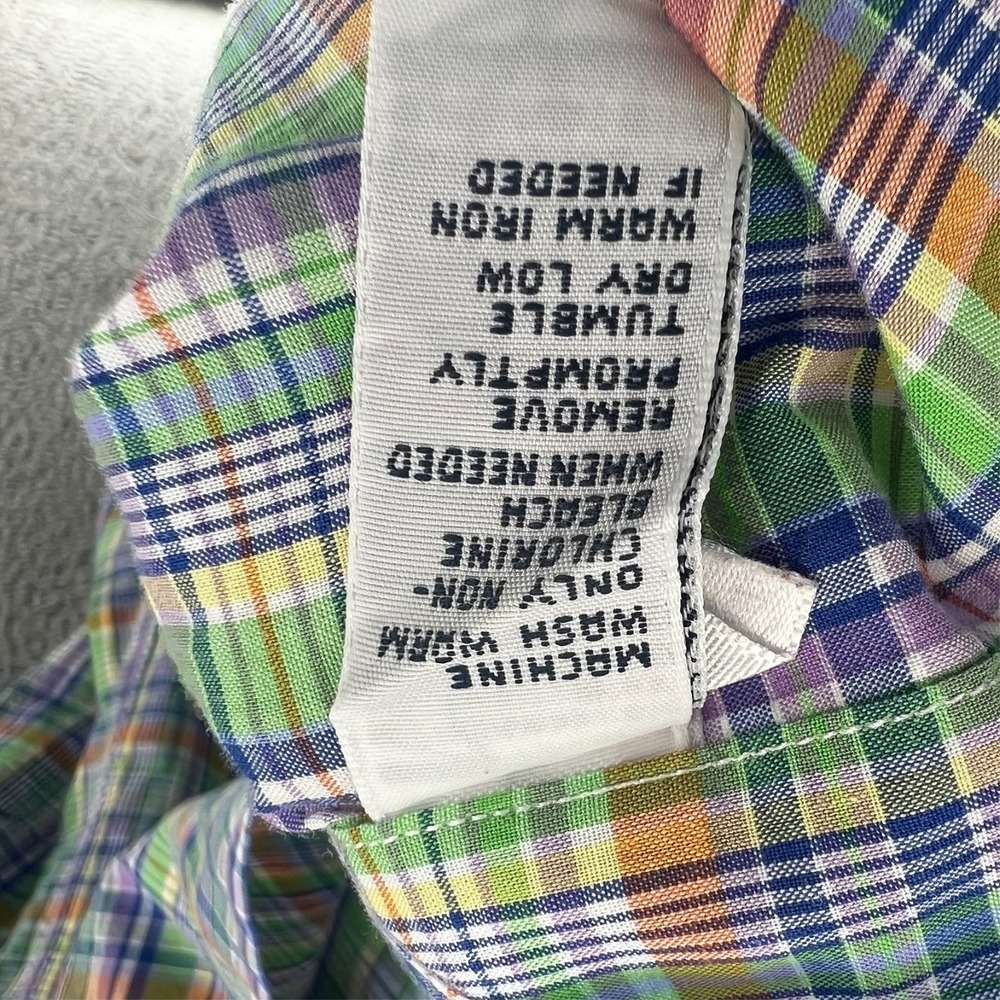 Polo Ralph Lauren Shirt Men XXL Classic Fit Plaid Button Down Multi Color Cotton - Picture 12 of 15